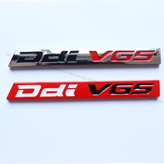 โลโก้ Ddi VGS ขนาด 1.8 x 16 cm. ติดฝาท้ายกระบะ สำหรับ อีซูซุ ดีแม็กซ์ ISUZU D-MAX มีให้เลือก 2 สี