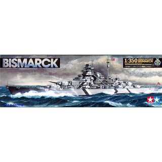 พลาสติก โมเดล ประกอบ TAMIYA สเกล 1/350 German Battleship Bismarck ขนาดความยาว 717 mm. (78013)