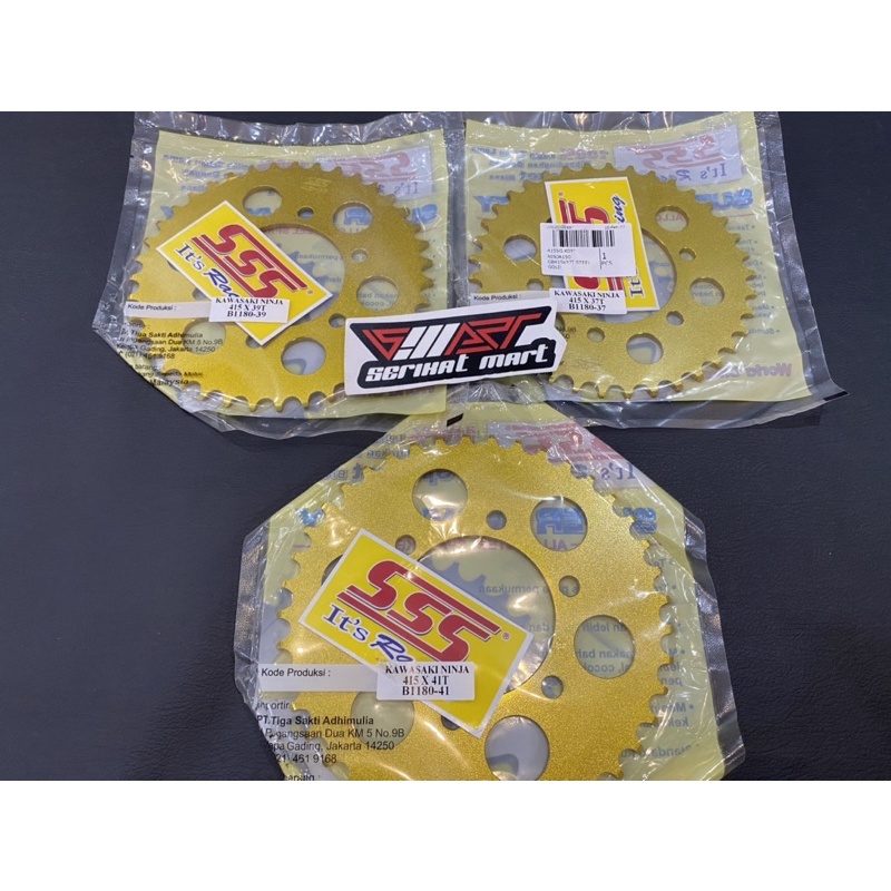 SSS GEAR NINJA 150 GOLD SIZE 415 (THIN) / SSS GEAR NINJA 150 415 GOLD