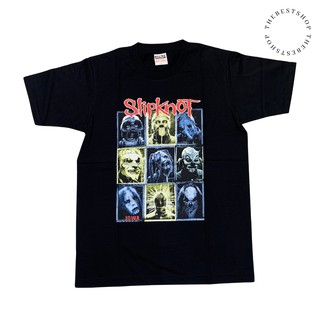 คอตต้อนคอกลมเสื้อวง SLIPKNOT เสื้อวงวินเทจ เสื้อวงร็อค สกรีนสวยงานดี คอนเฟิร์ม!!S-5XL