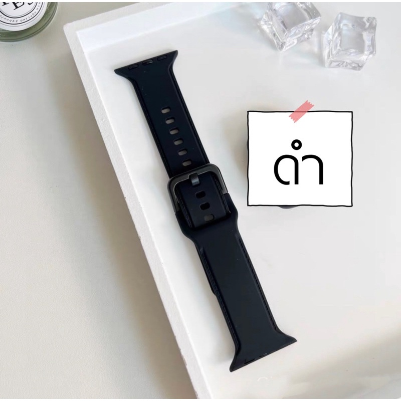 2 ชเลคลีฟ ยาง ใช้ได้กับ for smart watch series10 9 8 7 6 SE 5 4 3 2 1  สายนาฬิกา ขนาด 38/41/42/40/44/45/46/49 มม strap