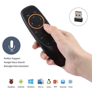 G10S รีโมท Air Mouse (มี Gyro) เมาส์ไร้สาย 2.4G Wireless Air Mouse + Voice Search