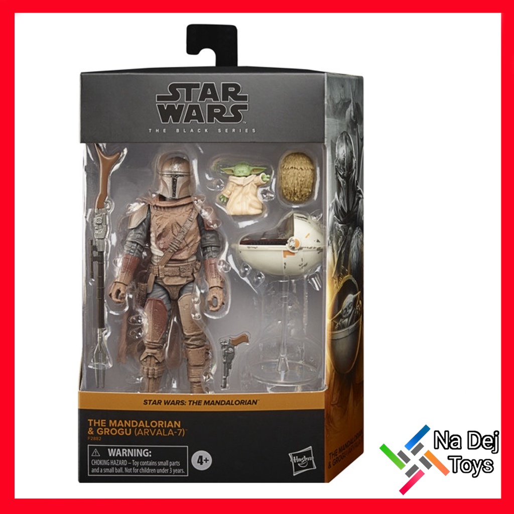 Hasbro The Mandalorian & Grogu (Arvala-7) Star Wars Black Series 6" figure ดิ แมนดาลอเรี่ยน & โกรกู (อวาล่า-7)