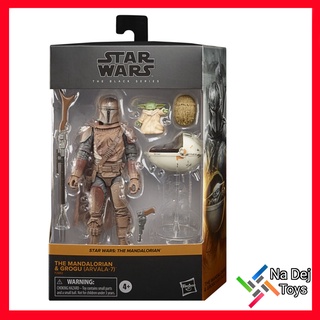 Hasbro The Mandalorian &amp; Grogu (Arvala-7) Star Wars Black Series 6" figure ดิ แมนดาลอเรี่ยน &amp; โกรกู (อวาล่า-7)