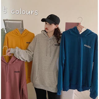 🔥พร้อมส่ง🔥    เสื้อสเวตเตอร์มีฮู้ดแขนยาวผู้หญิง  5 สี M ~ 2XL