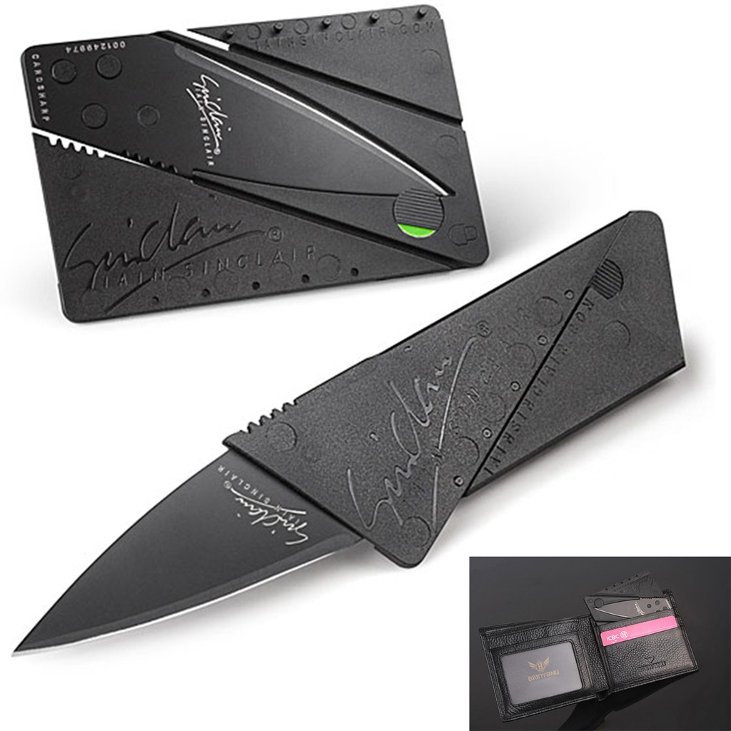 Knife Credit Card Sharp มีดนามบัตร มีดสั้น มีดปา มีดเดินป่า Knives มีดพก Pocket knife มีดเอนกประสงค์ ใบมีด คมพิเศษ