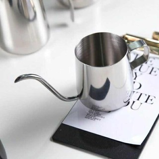 TATA กาดริปกาแฟ กาดริป สแตนเลส สีเงิน 250ml/350ml/600ml Stainless Pour-over Coffee Drip Pot