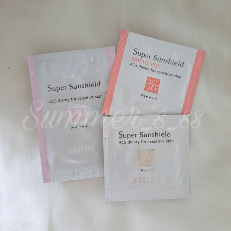 (ของแท้พร้อมส่ง) *ค่าส่งถูก* เซ็ททดลอง ACSEINE Super Sunshield set กันแดด
