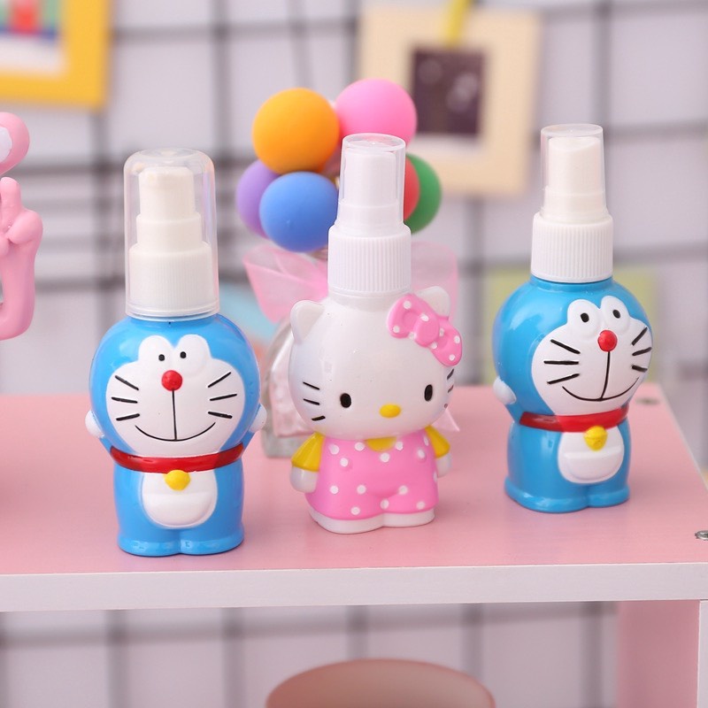 ^พร้อมส่ง^ ขวดสเปรย์ ลายการ์ตูน ขวดสเปรย์คิดตี้ โดเรม่อน แบบพกพา 45ml / 50ml ราคา ถูกที่สุด ดีลบีเคเค แกลเลอรีภาพที่ 2