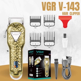 VGR V-143 ปัตตาเลี่ยนตัดผมไร้สาย Hair Clipper มีจอ LED