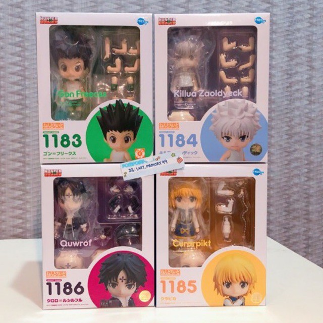 📍พร้อมส่ง nendoroid Hunter x Hunter Gon killua chrollo lucilfer kurapika kuroro 1183 1184 1185 1186 