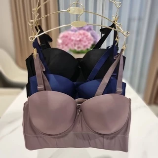 🌸👙 Angel Bra เสื้อในมีโครงทรงเกาะอกครึ่งเต้า สำหรับสาวอวบขนาด 6 ตะขอ ปรับได้ 4 ระดับ 🌸👙
