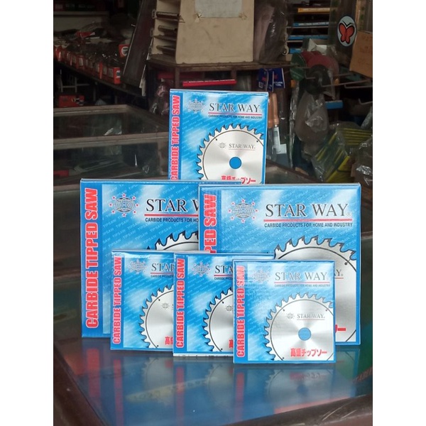 ใบเลื่อยวงเดือน ใบตัดเหล็ก ใบตัดไม้ แผ่นตัด  ขนาด 4 นิ้ว 7นิ้ว 24ฟัน 40ฟัน 80ฟัน 60ฟัน STAR WAY SAW 