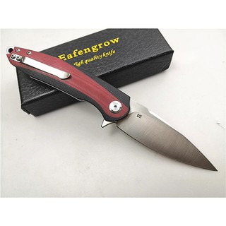 มีดพับ มีดพก มีดเดินป่า (pocket knife) Eafengrow EF954 เหล็ก D2 ด้ามG10 ฺBall bearing สวยและมากๆ