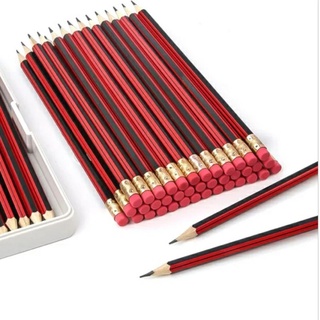 ดินสอไม้HB ราคาถูก  ดินสอไม้ HB ดินสอหัวยางลบรูปการ์ตูนน่ารัก[สุ่มลาย]ดินสอยางลบ ดินสอน่ารัก เครื่องเขียน