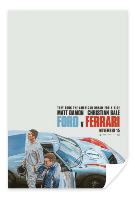 โปสเตอร์หนัง Ford Vs Ferrari | Shopee Thailand