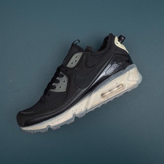 N-I-K-E Air Max 90 Terrascape Black/Dark Grey-Lime Ice Sports Running Shoes