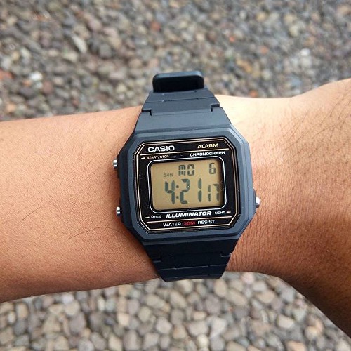 Casio นาฬิกาข้อมือผู้ชาย สายเรซิ่น รุ่น W-217H,W-217H-1A,W-217H-1AVDF,W-217H-9A,W-217H-9AVDF