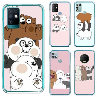 เคสโทรศัพท์มือถือ Tpu นิ่ม แบบใส ลายการ์ตูนหมี สําหรับ Infinix Hot 10 9 Pro Play Lite 10S 10T 10I X682 X689C X657 X655C X680 Casine W6