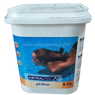 ตัวลดค่า pH ในสระน้ำ ขนาด 1 กิโลกรัม Astral Pool Solid pH Plus Package 1 kg