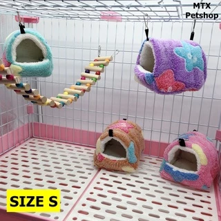 ที่นอน ทรงบ้าน // ที่นอนบ้านนกแก้ว, ชูก้า, สัตว์เล็ก (แบบแขวนกรง)