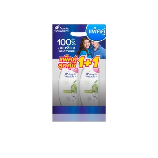 [แพคคู่] Head & Shoulders แชมพูขจัดรังแค สูตร แอปเปิ้ลเฟรช 410มล x2 ขวด|Anti Dandruff Shampoo Apple Fresh 410ml x2