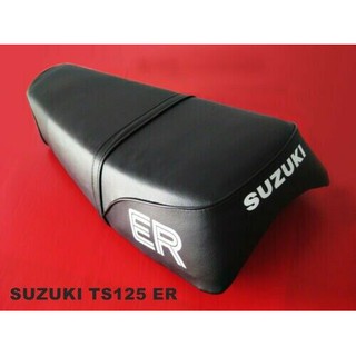 SUZUKI TS125ER TS125 ER COMPLETE DOUBLE SEAT (B) // เบาะรถมอเตอร์ไซค์ หนังพีวีซี สีดำ สินค้าคุณภาพดี