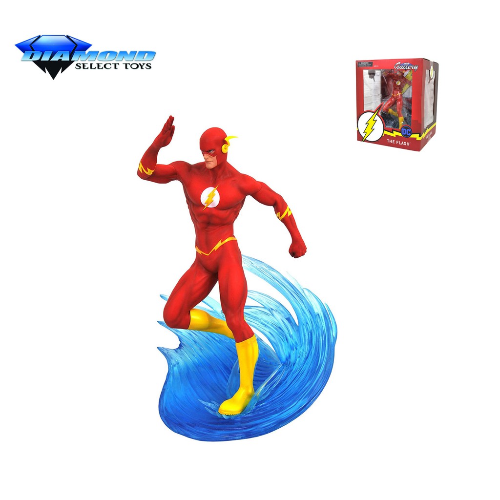 Diamond Select DC Gallery: The Flash PVC Figure - 9 Inch Scale, High-Qetail Sculpture, Action Pose - View #11