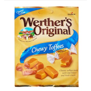 Werthers Original - เวเธอร์ลูกอมเคี้ยวหนีบรสคาราเมล 80กรัม