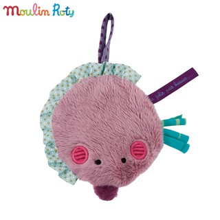 Moulin Roty ตุ๊กตากระเป๋าใส่เหรียญ กระเป๋าพวงกุญแจ 10cm. ออร์แกนิค Les Jolis  เม่น MR-629292