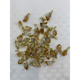 จี้ซิทริน (citrine) จากประเทศบราซิล ตัวเรือนสีทอง