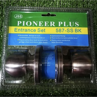 ลูกบิดประตูห้องน้ำสแตนเลส​  JSS PIONEER PLUS 587-SS BK