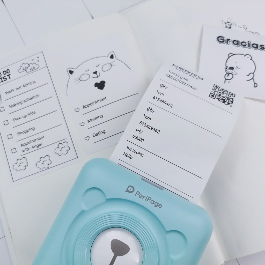 Peripage + Paperang เครื่องปริ้นพกพา เครื่องปริ้นไร้หมึก Peripage A6