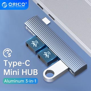 Orico อะแดปเตอร์ฮับ USB 3.0 Type C อะลูมิเนียม ขนาดเล็ก ความเร็วสูง 3 พอร์ต USB 2.0 อุปกรณ์เสริม สําหรับคอมพิวเตอร์ แล็ปท็อป HUAWEI PC Mac