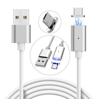 สายชาร์จ USB แม่เหล็กอะแดปเตอร์สำหรับชาร์จ Huawei Xiaomi  Samsung 3.3ft