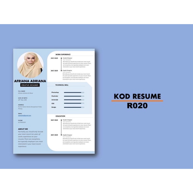 เทมเพลต Resume 20 ชิ้น