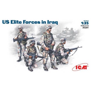 โมเดลประกอบ ICM Model ขนาด 1/35 ICM-35201 US Elite Forces in Iraq (4 figures - 4 soldiers)