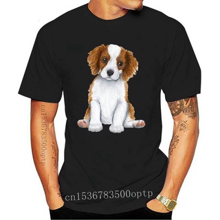 ลดกระหน่ํา เสื้อยืดลําลอง แขนสั้น พิมพ์ลาย Cavalier King Charles Spaniel Art Best Friends Dog สีขาว JOcmjp33KDcbff71