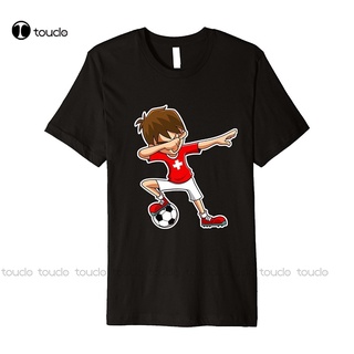 [S-5XL] เสื้อยืดคอกลม พิมพ์ลายธงชาติฟุตบอล Switzerland แฟชั่นคลาสสิก สําหรับผู้ชาย