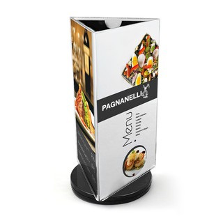 ป้ายตั้งโต๊ะ ป้ายอะคริลิค ฐานหมุนได้ ป้ายเมนูตั้งโต๊ะ  ป้ายห…