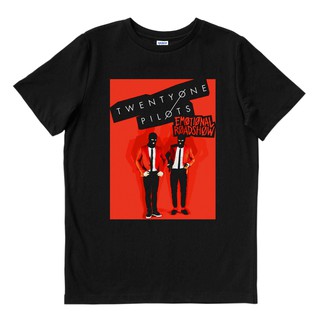 เสื้อยืดผ้าฝ้ายพิมพ์ลายแฟชั่น Twenty ONE PILOTS - อารมณ์ | เสื้อยืด พิมพ์ลายวงดนตรี | เพลงเมอร์ช | Unisex | เพลงเมอร์ช |