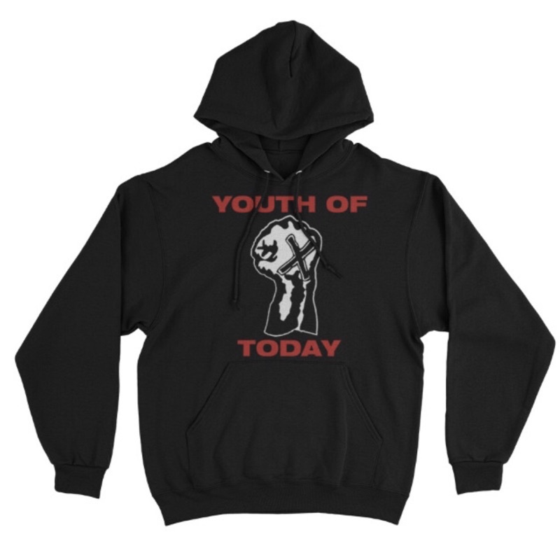Youth OF TODAY - positive outlook | เสื้อฮู้ดสีดํา