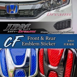 [CFseries] Jdm Dreams สติกเกอร์สัญลักษณ์คริสตัลด้านหน้า และด้านหลัง สําหรับ Honda Jazz GK GE City GM6 GM2 GN2 GN5 City Hatchback