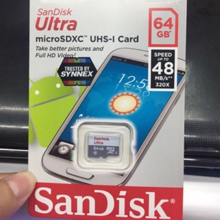 งานแท้100%SanDisk Ultra microSDHC Class10  - 64GB