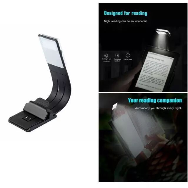 Book Light Double Bookmark-Clip On LED Reading Light-Flexible E-Reader Light