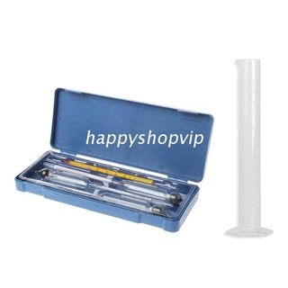 HSV Hydrometer Tester Vintage measuring bottle plastic box Set Tools Alcoholmeter Alcohol Meter Wine Concentration Meter Thermometer hydrometer alcohol Tools