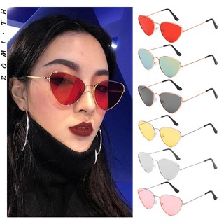 [ZOMI] แฟชั่นคลาสสิก Cat Eye กรอบโลหะแว่นตากันแดดผู้หญิงผู้ชายแว่นตา UV400 แว่นตา