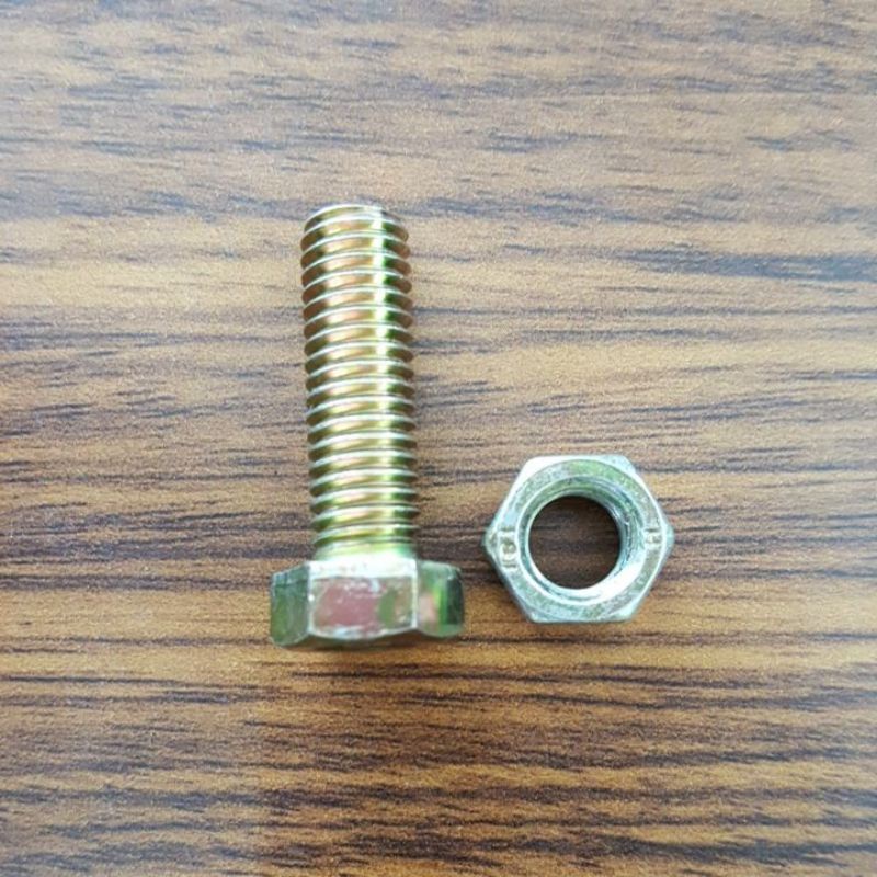 BOLT สีเหลือง NUT M8 X 25MM