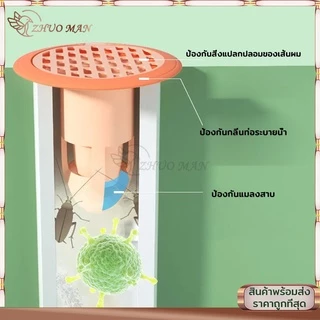กันกลิ่นท่อระบายน้ำ ตะแกรงกันกลิ่น ฝาท่อกันแมลง ท่อกันแมลง กันกลิ่น กันกลิ่นท่อ ในท่อระบายน้ำ กันแมลง ตะขาบ แมงสาบ