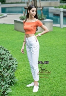 👖มีไซส์ใหญ่ S-40"💓กางเกงยีนส์ทรงบอย⚡️ยีนส์เอวสูงผ้าไม่ยืด💓สีขาวทรงบอลลูน จะใหญ่กว่าสีอื่นตรงสะโพกไซส์แจ้งใต้รูป-#-3